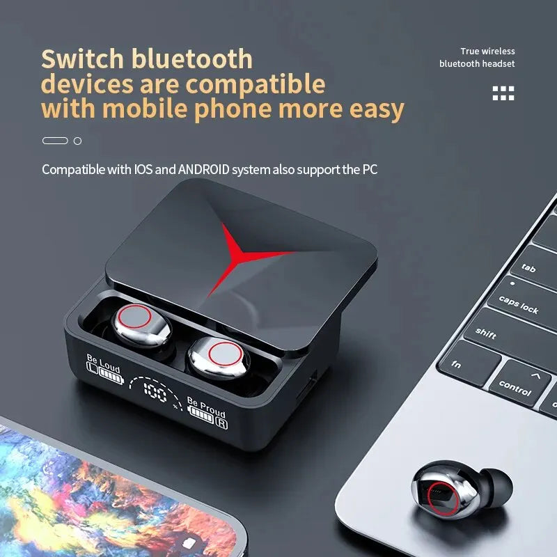 Fone Bluetooth TWS M90d – Original para Android e iPhone